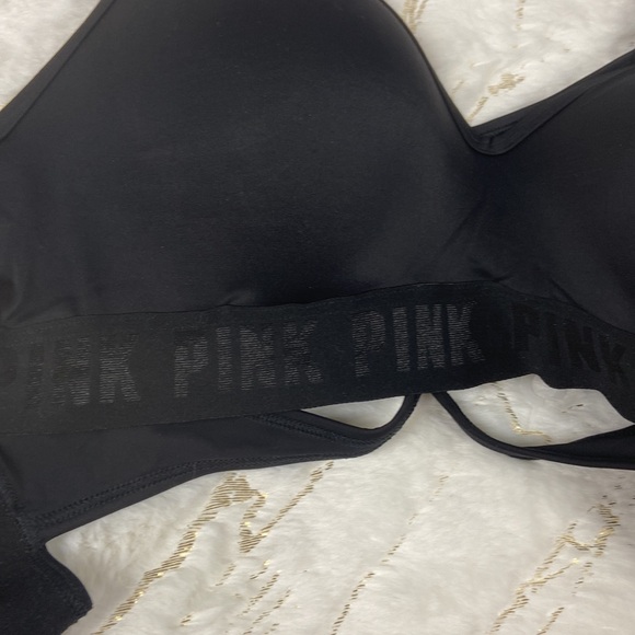 Pink Victoria's Secret Ultimate Push-Up Sports Racerback Bra Size Large - Picture 7 of 7